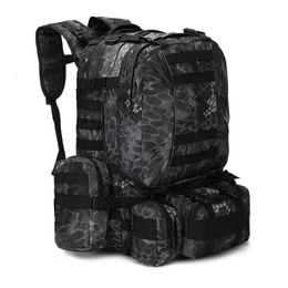 Bags 50L Tactical Backpack 4 in 1 Military Bags Army Rucksack Backpack Molle Outdoor Sport Bag Men Camping Hiking Travel Climbing Bag T