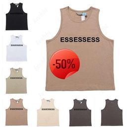 Christmas Discount~ Men Men's Designer T-Shirts ESS T-shirt Man Tank Top Summer Print Letters Hip Hop Trend Stylist Tshirts