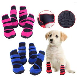 Dog Apparel Puppy Large Shoes Winter Snow Boots With Adjustable Straps Anti-Slip Sports Running Hiking Pet Dogs Protectors