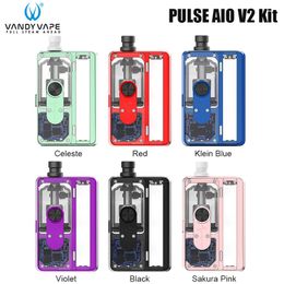 Vandy Vape Pulse AIO V2 Kit 80W Powered by a 18650 Battery with 6ml Capacity 510 Adapter E Cigarette Vaporizer Authentic