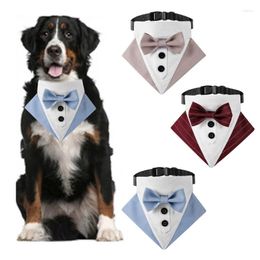 Dog Apparel Elegant Collar With Bow Tie Neck Kerchief Suit Necklace- Big Cute Girl