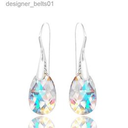 Dangle Chandelier Delysia King Aesthetic Women Colour High-grade Crystal Earrings Tren Water Drop Versatile Eardrop Best Friend GiftL231219