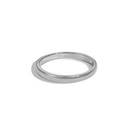 Wedding Rings Fashionable S925 Sterling Silver Ring Ins Minimalist Style Versatile Plain Thin Ring Open Ring 231218
