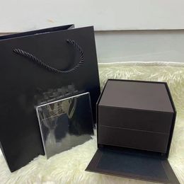 Designer Watch Boxes Black Cases Black Bag Packaging Storage Display Cases Original Counter Watch Box With Logo Labor And Certificate Top Quality