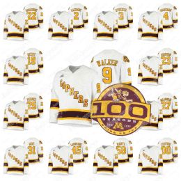 58 Sampo Ranta Minnesota Golden Gophers 2023 100Th Season Jersey 9 Sammy Walker Scott Reedy Jack Perbix Ryan Johnson College Hockey 68