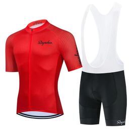 Sets Cycling Jersey Sets RAPHA Team Bike Shorts 20D Bib Set Quick Step Ropa Ciclismo MenS MTB Summer Pro Bicycling Maillot Bottom Cloth