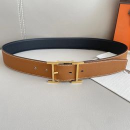 Designer belts men designer Brand luxury double buckle belts women's fashion leather belts for men classic casual double-sided waistbands for woman he295