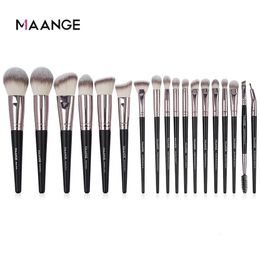 Makeup Brushes MAANGE 18Pcs Makeup Brushes Set Professional Natural Hair Foundation Powder Eyeshadow Blush Make Up Brush Cosmetic Beauty Tools 231218