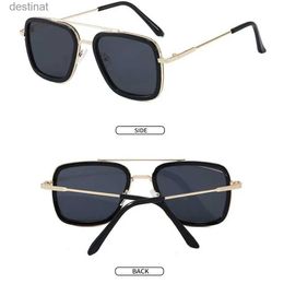 Sunglasses Classic Semi-Rimless Sunglasses Men's Women Square Polarized Sun glasses Men Oculos De Sol Gafas UV400 Retro EyewearL231219