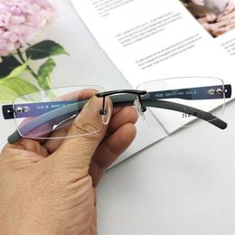 Sunglasses Vazrobe Rimless Eyeglasses Frame Men Women Framless Myopic Glasses Male Anti Blue 0 -150 -200 -250 Spectacles For Prescription