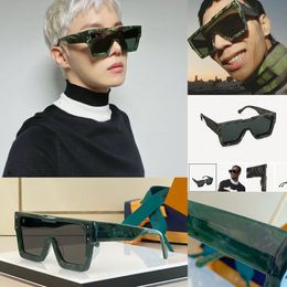 New Cyclone Mask Sunglasses Fashion Mens Fashion Brand Acetate Fiber Frame Mirror Lens Fashion Trendy Style Sunglasses Z1547
