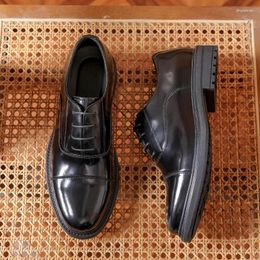 Dress Shoes Patent Leather Mens Handmade Fashion Elegant British Trend Classic Pu Wedding Social Oxfords Man