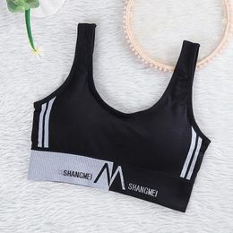 Yoga Outfit Summer Women Comfortable Seamless Large U Sports Bra For Cup Running Gym Crop Top Push Up Sport