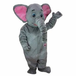 Christmas Grey elephant Mascot Costume Halloween Fancy Party Dress Cartoon Character Outfit Suit Carnival Adults Size Birthday Outdoor Outfit