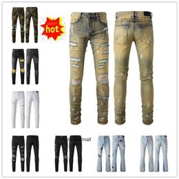 Clothing Jean Arrivals amari COOLGUY amiiri Pants amirl New Holes amirlies Biker AM ris am Mens Trousers Luxury amis Designer Denim imiri Man purple Jeans H8LK