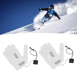 Ski Gloves Heating 2 PCS Electric Heating Sheet 3 Gears Adjustable Heating Film Replacement DC Electric Heater Pads for Heating Gloves 231218