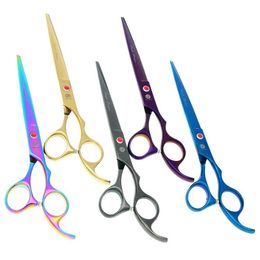 Grooming 7.0Inch Purple Dragon Sharp Edge Cutting Scissors Professional Pet Scissors for Dog Grooming Clipper Shears Animals Hair Tools ,LZ