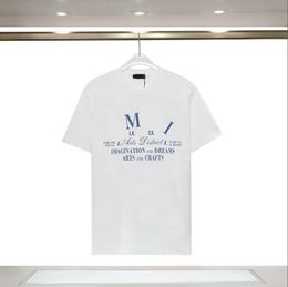 Mens Letter Print T Shirts Black Fashion Designer Summer High Quality Top Short Sleeve Size M-3XL#98