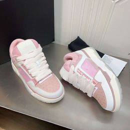 Size 36-46 MA-1 Designer Women Shoes Blue Black Pink AM04 Alabaster White AM Casual Men Mens Sports Sneakers 287 s