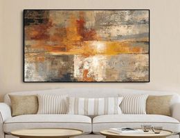 Modern Abstract Nordic Style Gold Oil Painting on Canvas Posters and Prints Scandinavia Art Wall Pictures for Living Room Home Dec7100591