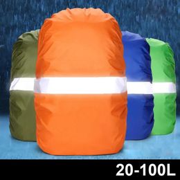 Bags Rain Cover Backpack Reflective 20L 35L 40L 50L 60L Waterproof Bag Camo Tactical Outdoor Camping Hiking Climbing Dust Raincover Bag