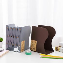 Decorative Objects Figurines Simple telescopic folding book stands exquisite books relying on student office storage stationery supplies Desk 231219