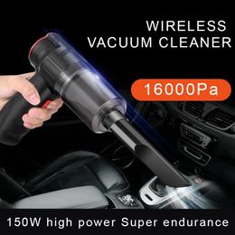 Accessories Other Household Cleaning Tools Accessories 16000Pa 150W Wireless Car Vacuum Cleaner Blowable Cordless 2 In 1 Handheld Auto s Home