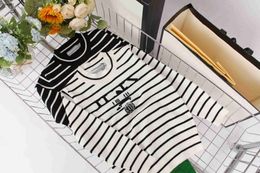 Brand baby pullover Black and white stripe design child sweater Size 100-150 Knitted kids designer clothes toddler hoodie Dec05