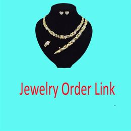 2023 New Jewelry Packaging Necklaces Bracelets Earrings Rings Chain Payment Links Holiday Gifts282G