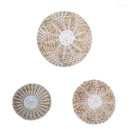 Plates Wall Seagrass Basket Living Room Bedroom Unique Art Crafts Decor For Outdoor Garden Yard Fence Decoration Gift