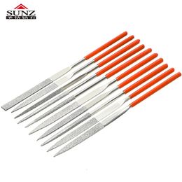 Files Manual 10PCS diamond file for light stone material metal grinding multifunction 231219