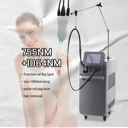 Epilation Alexandrite Laser Cryogen System 755nm 1064nm Alexandrite Laser Hair Removal Permanent Skin rejuvenation Machine Logo Customization