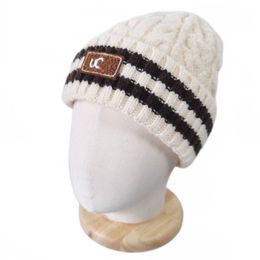 Brand Striped Slouchy Beanie Hats Designer Men Woman Winter Warm Baggy Slouchy Caps, Thick knitted Hat Outdoor