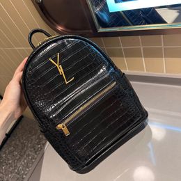 Fashion Designer Backpack Gold Letter Buckle School Bags Unisex Trendy Womens Mens Classic Mini Backpack Bag Leather Travelling Backpacks