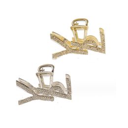 Metal Big Letter Claw Clamps Silver Gold Women Letter Hair Claws Clip Fashion Hair Accessories