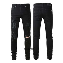 Clothing amari amirl amirlies am amis imiri amiiri New Arrivals Mens Luxury Designer Denim Jeans Holes Trousers Jean COOLGUY Biker Pants Man #89 FVY9