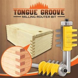 8 Shank Rail Reversible Finger Joint Glue Router Bit Cone Tenon Woodwork Cutter Power Tools Wood Router Cutter218u