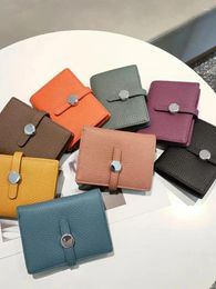 Wallets Genuine Leather Womens Fashion Small Money Bag Luxury Design Coin Purses Simple Wallet Card Holder