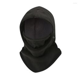 Scarves Thermal Fleece Men Hat Neck Warmer Hiking Scarf Hooded Windproof Warm Balaclava Winter Skull Bandana Beanies Buff Face Mas233z