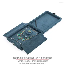 Jewellery Pouches Travel Box Necklace Earring Organiser Set Case For Bracelet Rings Holder Storage Pendant Watch Gift