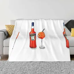 Blankets Spritz Cheers! Blanket Soft Warm Travel Portable Cocktails Drinks Bar Aperitif Italy Italian Food Happy Hour