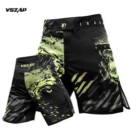 VSZAP Men's Shorts Fighting Competition Training Jujutsu Gym Running Shorts MMA Muay Thai Sports Quick Dry Fighting Shorts Summer