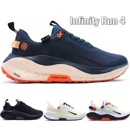 Top ReactX Infinity Run 4 Men Women Running Shoes Invincible GTX Designer Pale Ivory Anthracite Deep Jungle Total Orange Sea Glass Outdoor Sneakers Size 36-45