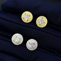 Wholesale Jewellery Factory Price Luxury 925 Sterling Silver Fashion Diamond Vvs Moissanite Stud Jewellery Earring