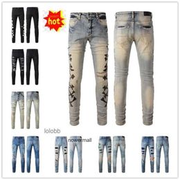 Man amari amirl amirlies am Pants amis imiri amiiri 2024 New Biker Arrivals Mens Luxury Designer Denim COOLGUY Jeans Holes Trousers Jean Clothing C0RV