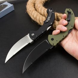 High Quality CS-21TTL Tactical Folding Knife D2 Satin/Black Coating Blade CNC Finish G10 Handle Outdoor Camping Hiking Survival Folder Knives with Retail Box