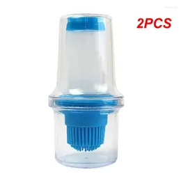 Tools 2PCS Silicone Oil Bottle Multi-function Food Grade With Protective Cover Convenient Dual Use Brush Barbecue
