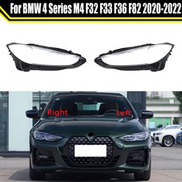 Car Replacement Glasses Case Shell Lampshade Headlight Lens Cover for 4 Series M4 F32 F33 F36 F82 2020 2021 2022