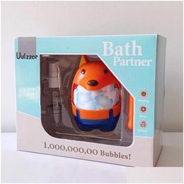 Bath Toys Baby Bubble Hine Maker Water For Bathroom Kids Play Games In The Bathing Fun Animals Bathtub Toy Children Lj201019 Drop Deli Otez0