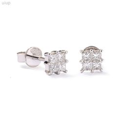 Standard Quality White Gold Diamond Stud Earrings Jewellery for Women Party Wear Export From Usa Exporter